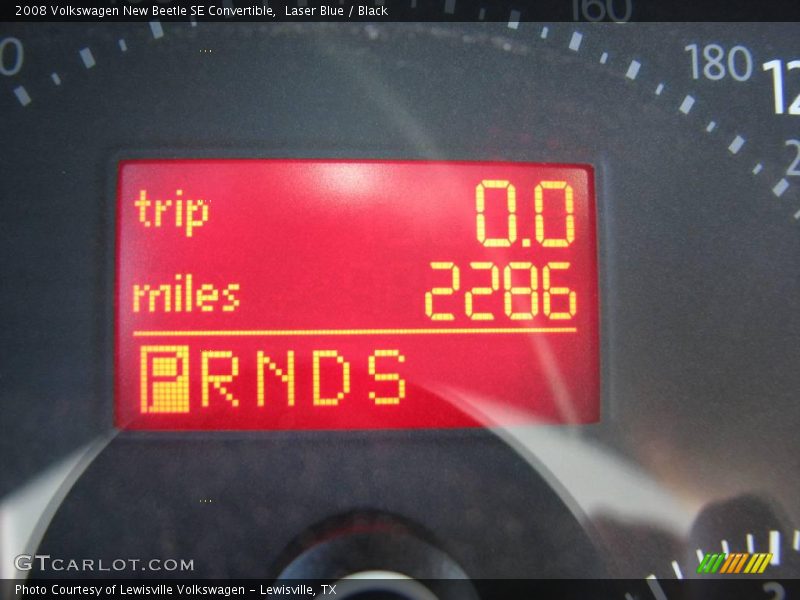 Laser Blue / Black 2008 Volkswagen New Beetle SE Convertible