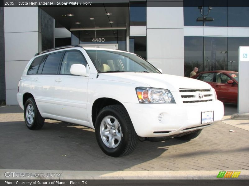 Super White / Ivory 2005 Toyota Highlander I4