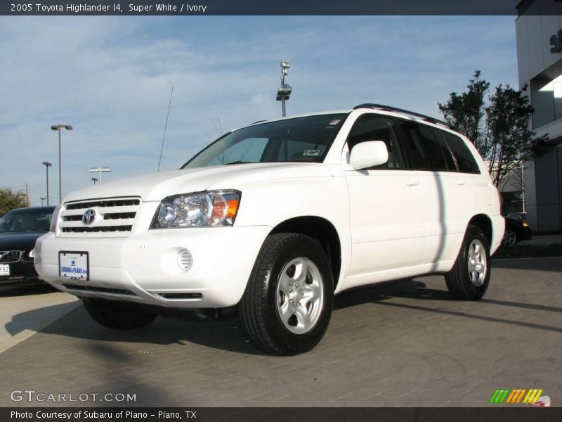 Super White / Ivory 2005 Toyota Highlander I4
