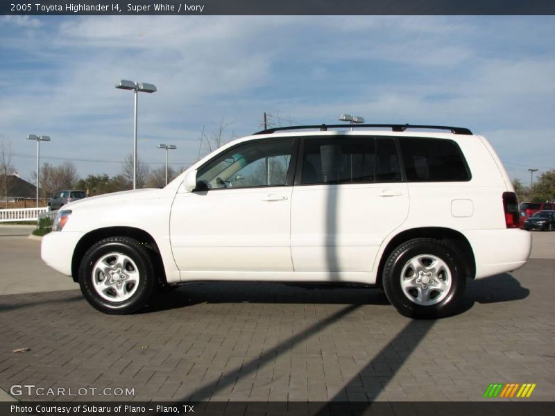 Super White / Ivory 2005 Toyota Highlander I4