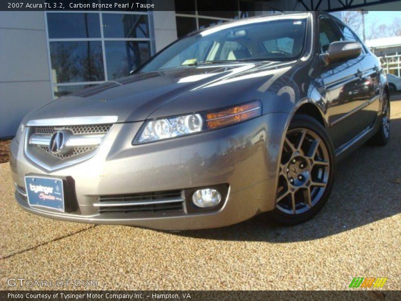 Carbon Bronze Pearl / Taupe 2007 Acura TL 3.2