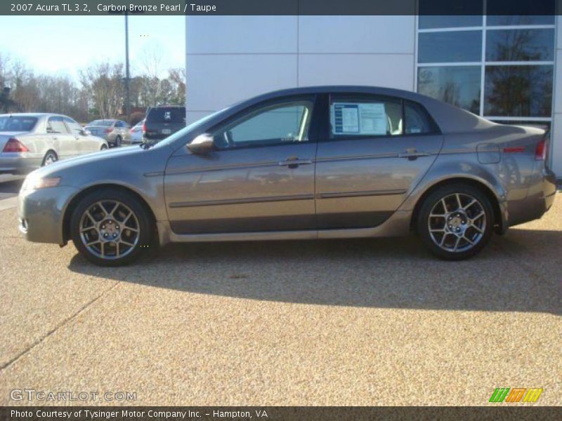 Carbon Bronze Pearl / Taupe 2007 Acura TL 3.2