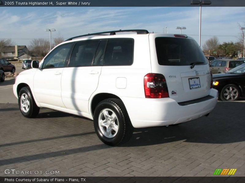Super White / Ivory 2005 Toyota Highlander I4