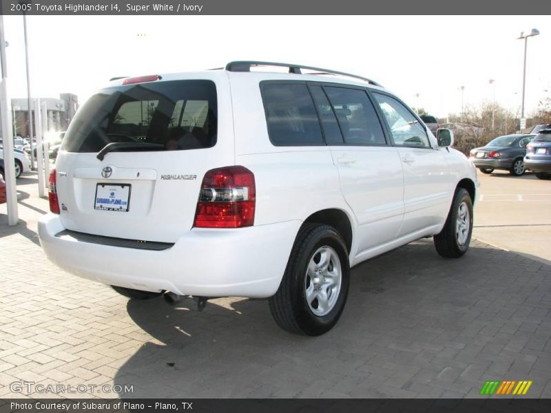 Super White / Ivory 2005 Toyota Highlander I4