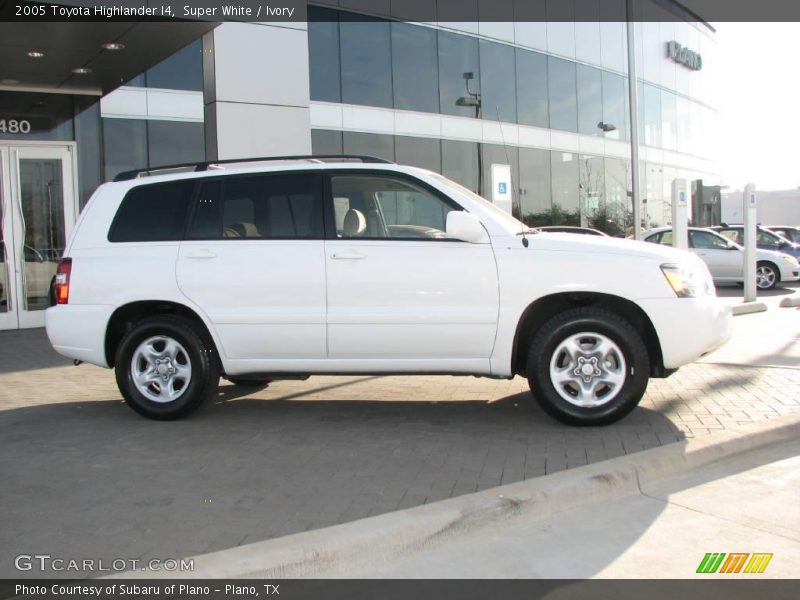 Super White / Ivory 2005 Toyota Highlander I4