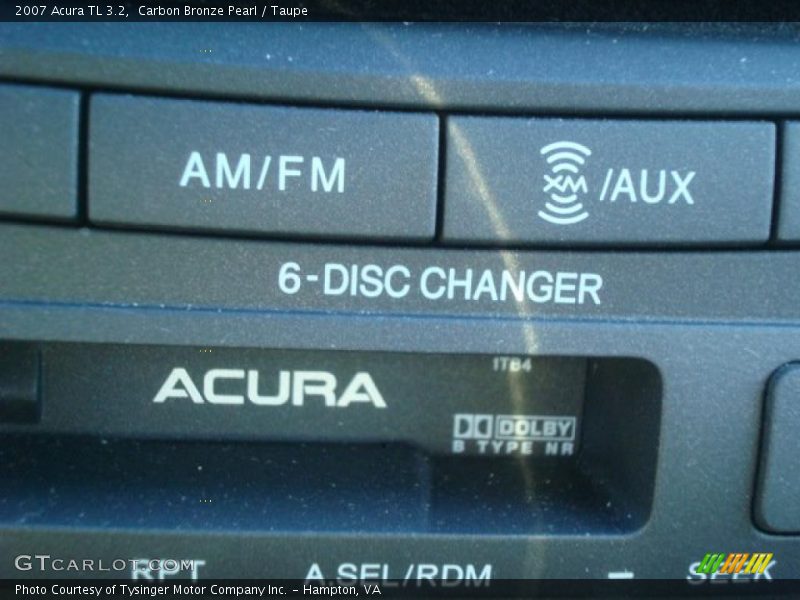 Carbon Bronze Pearl / Taupe 2007 Acura TL 3.2