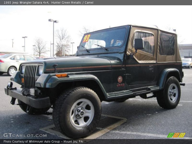Hunter Green Metallic / Camel 1993 Jeep Wrangler Sahara 4x4