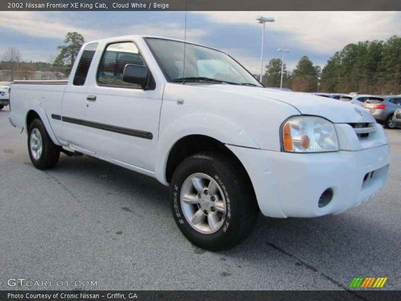 Cloud White / Beige 2002 Nissan Frontier XE King Cab