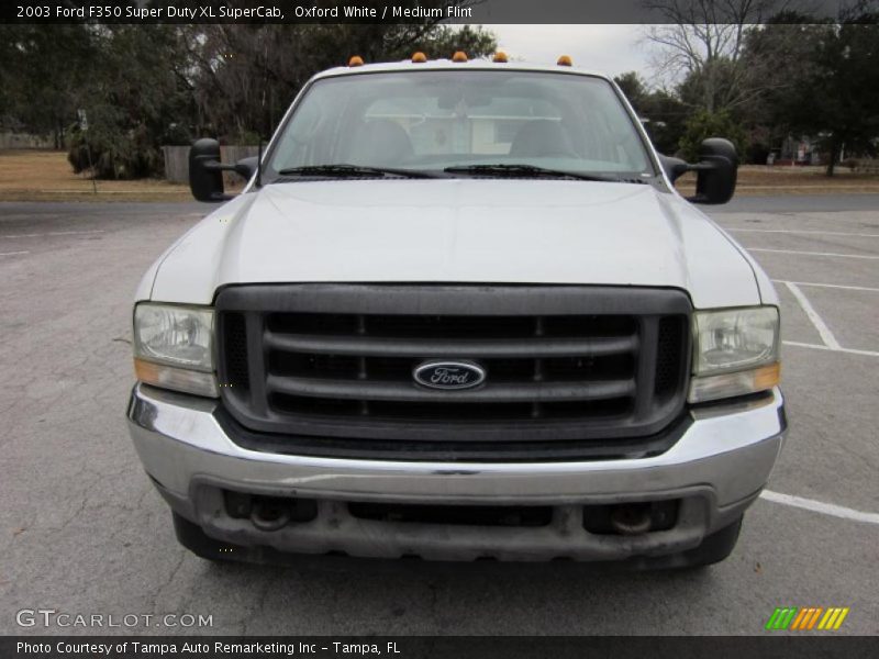 Oxford White / Medium Flint 2003 Ford F350 Super Duty XL SuperCab