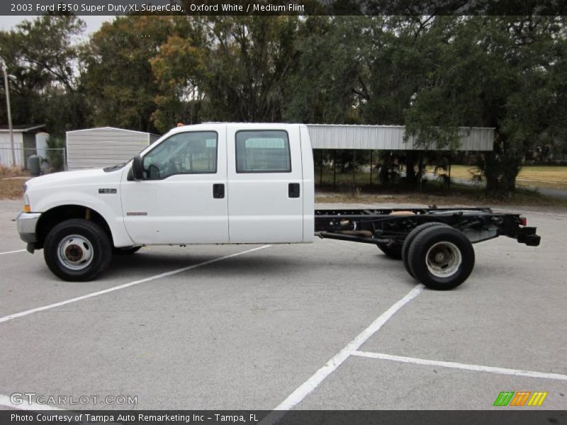 Oxford White / Medium Flint 2003 Ford F350 Super Duty XL SuperCab