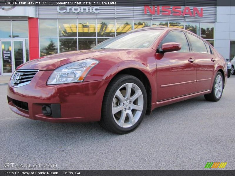 Sonoma Sunset Metallic / Cafe Latte 2008 Nissan Maxima 3.5 SE