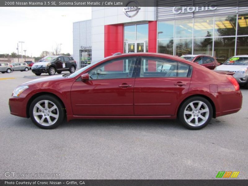 Sonoma Sunset Metallic / Cafe Latte 2008 Nissan Maxima 3.5 SE
