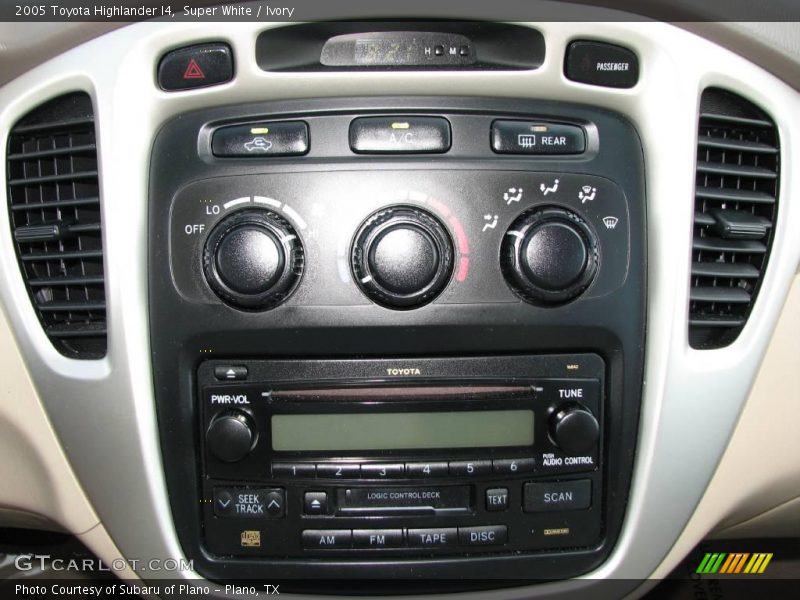 Super White / Ivory 2005 Toyota Highlander I4