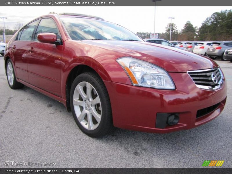 Sonoma Sunset Metallic / Cafe Latte 2008 Nissan Maxima 3.5 SE