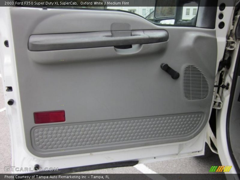 Oxford White / Medium Flint 2003 Ford F350 Super Duty XL SuperCab