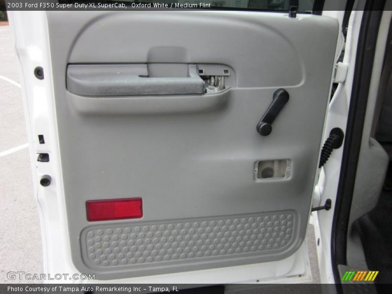 Oxford White / Medium Flint 2003 Ford F350 Super Duty XL SuperCab