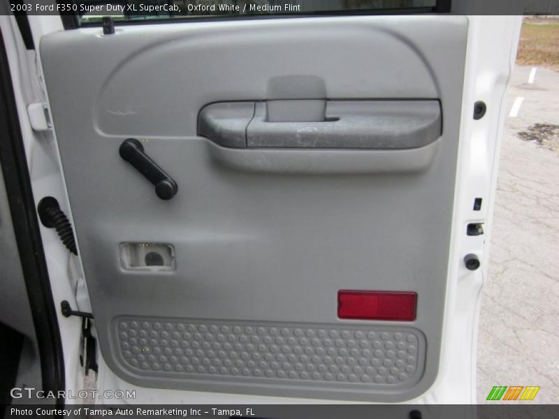 Oxford White / Medium Flint 2003 Ford F350 Super Duty XL SuperCab