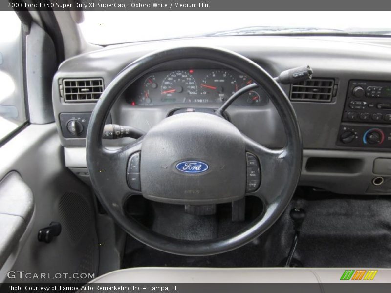 Oxford White / Medium Flint 2003 Ford F350 Super Duty XL SuperCab