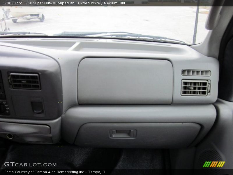 Oxford White / Medium Flint 2003 Ford F350 Super Duty XL SuperCab