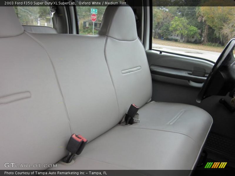 Oxford White / Medium Flint 2003 Ford F350 Super Duty XL SuperCab