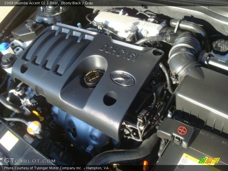  2009 Accent GS 3 Door Engine - 1.6 Liter DOHC-16 Valve CVVT 4 Cylinder