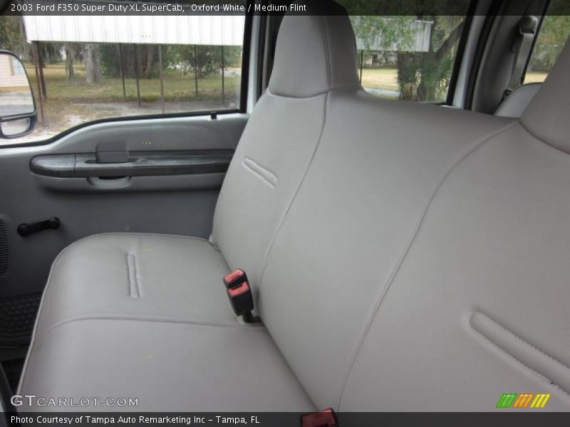 Oxford White / Medium Flint 2003 Ford F350 Super Duty XL SuperCab