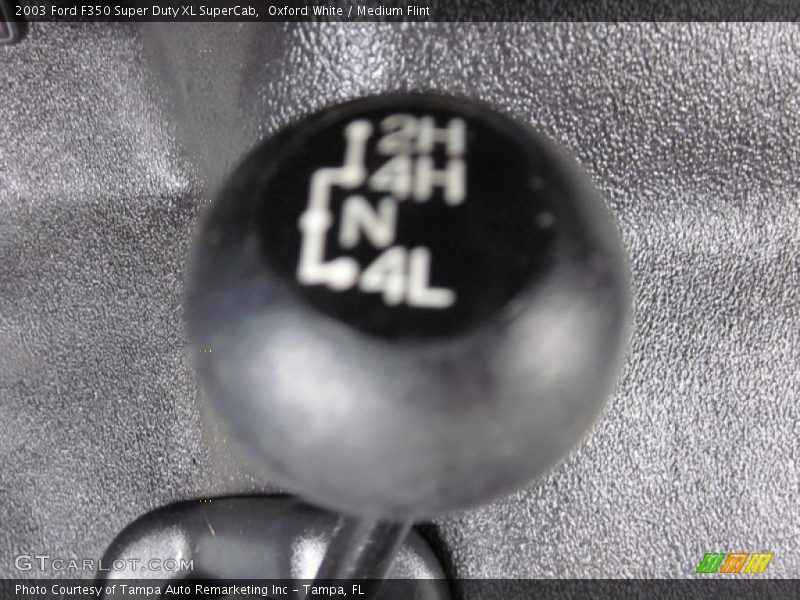 Oxford White / Medium Flint 2003 Ford F350 Super Duty XL SuperCab