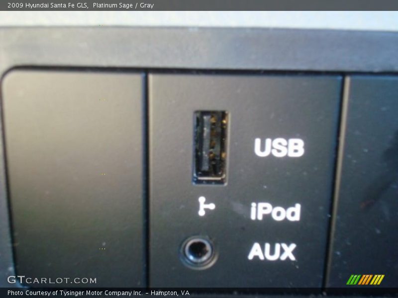 Platinum Sage / Gray 2009 Hyundai Santa Fe GLS