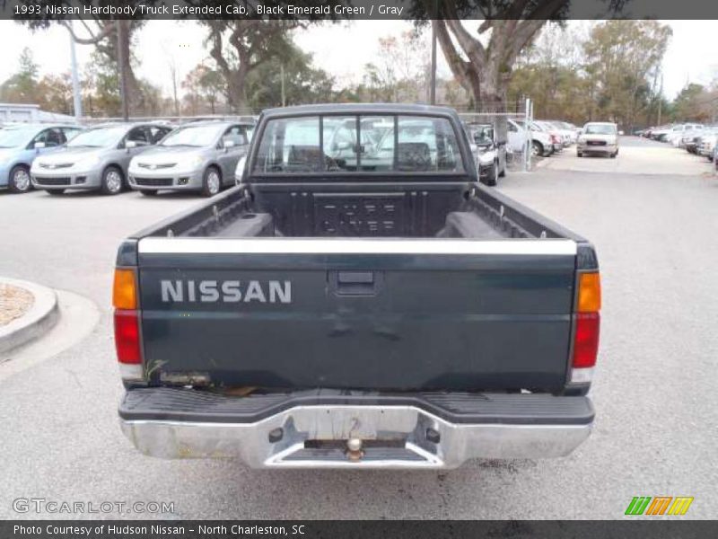 Black Emerald Green / Gray 1993 Nissan Hardbody Truck Extended Cab