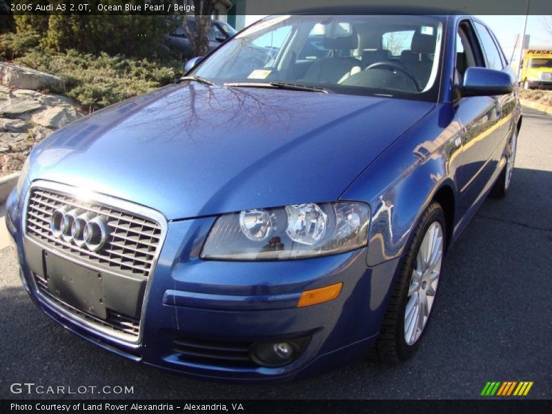 Ocean Blue Pearl / Beige 2006 Audi A3 2.0T