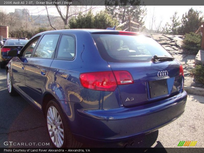 Ocean Blue Pearl / Beige 2006 Audi A3 2.0T