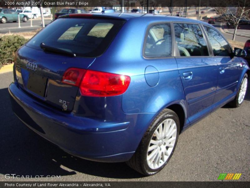 Ocean Blue Pearl / Beige 2006 Audi A3 2.0T