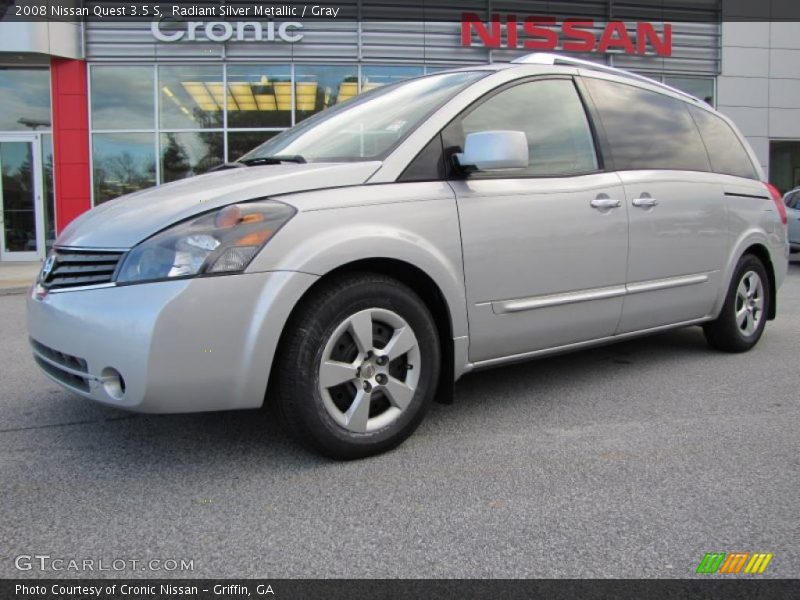Radiant Silver Metallic / Gray 2008 Nissan Quest 3.5 S