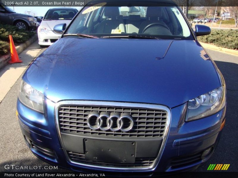 Ocean Blue Pearl / Beige 2006 Audi A3 2.0T