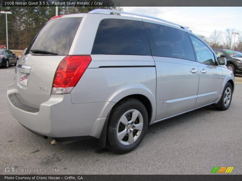 Radiant Silver Metallic / Gray 2008 Nissan Quest 3.5 S