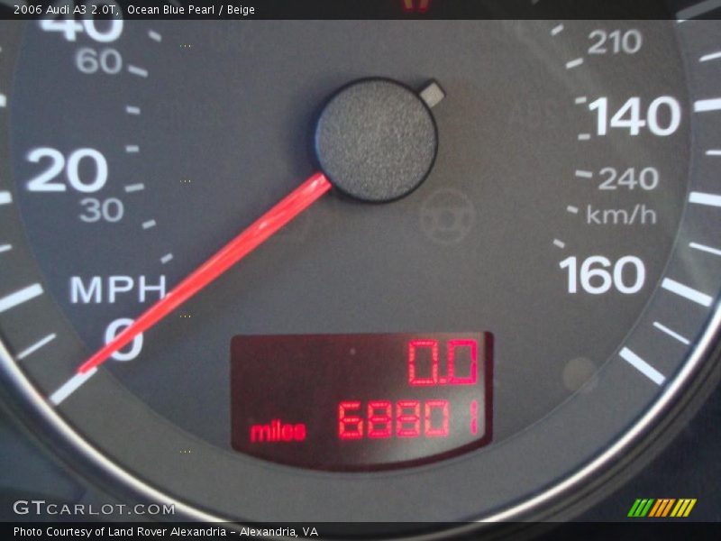 Ocean Blue Pearl / Beige 2006 Audi A3 2.0T