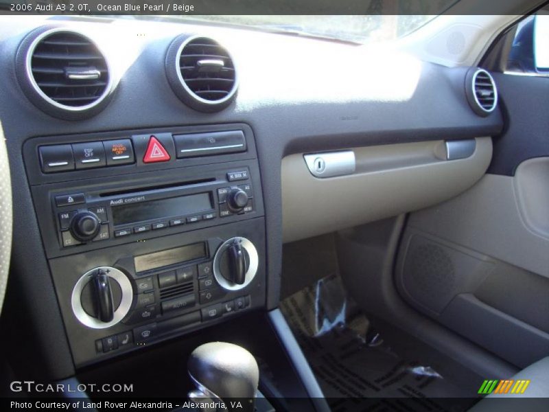 Ocean Blue Pearl / Beige 2006 Audi A3 2.0T