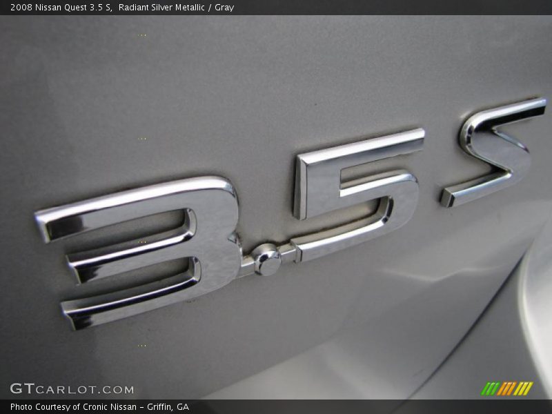 Radiant Silver Metallic / Gray 2008 Nissan Quest 3.5 S