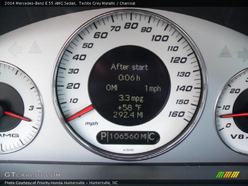 Tectite Grey Metallic / Charcoal 2004 Mercedes-Benz E 55 AMG Sedan