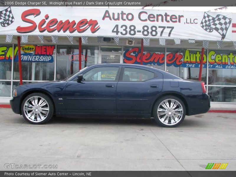 Midnight Blue Pearl / Dark Slate Gray/Light Graystone 2006 Dodge Charger SE