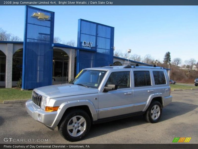 Bright Silver Metallic / Dark Slate Gray 2008 Jeep Commander Limited 4x4