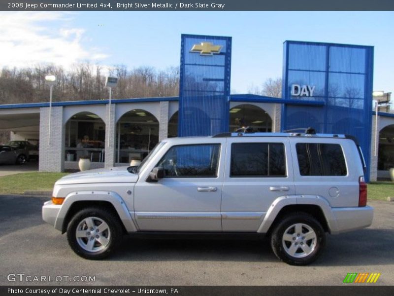 Bright Silver Metallic / Dark Slate Gray 2008 Jeep Commander Limited 4x4