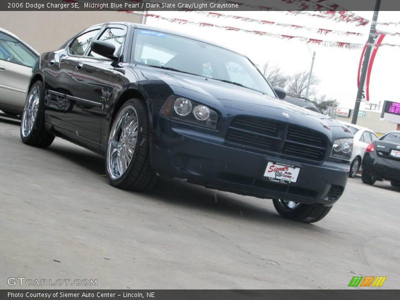 Midnight Blue Pearl / Dark Slate Gray/Light Graystone 2006 Dodge Charger SE
