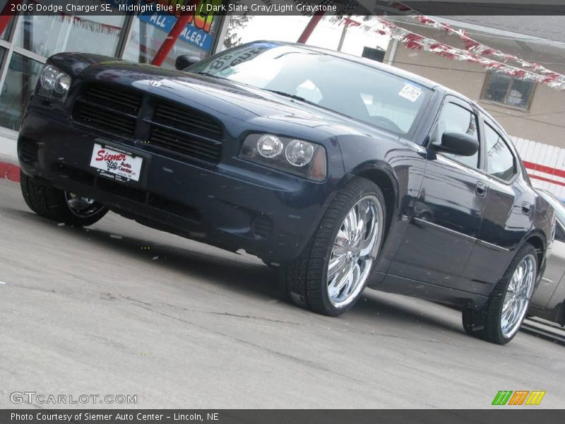 Midnight Blue Pearl / Dark Slate Gray/Light Graystone 2006 Dodge Charger SE