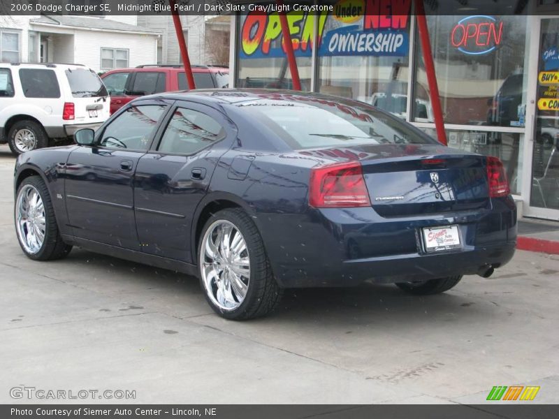 Midnight Blue Pearl / Dark Slate Gray/Light Graystone 2006 Dodge Charger SE