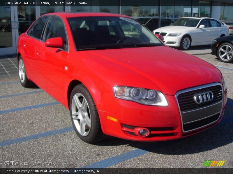 Brilliant Red / Ebony 2007 Audi A4 2.0T Sedan