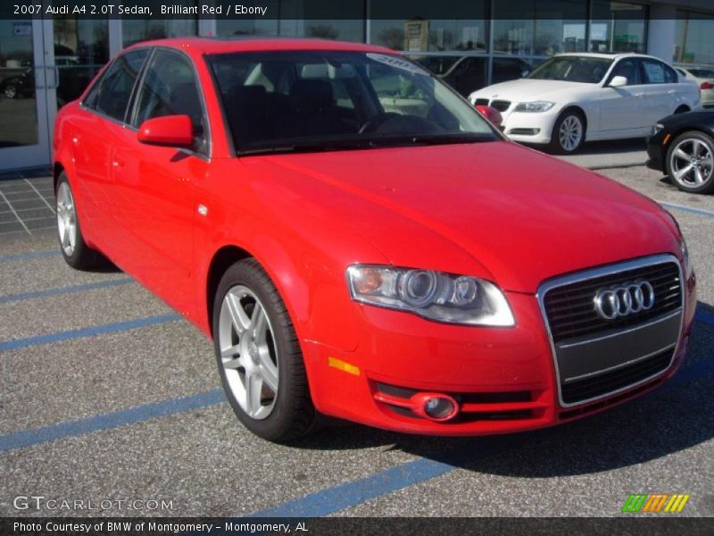 Brilliant Red / Ebony 2007 Audi A4 2.0T Sedan