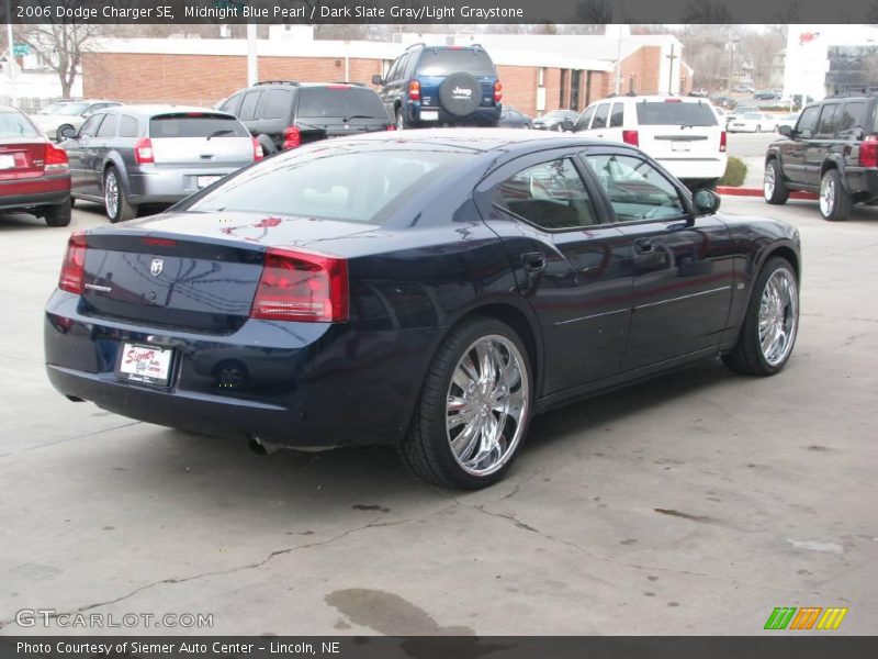 Midnight Blue Pearl / Dark Slate Gray/Light Graystone 2006 Dodge Charger SE