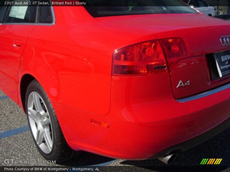 Brilliant Red / Ebony 2007 Audi A4 2.0T Sedan