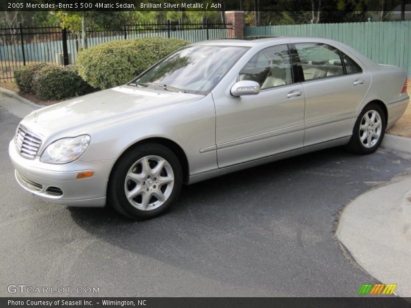 Brilliant Silver Metallic / Ash 2005 Mercedes-Benz S 500 4Matic Sedan